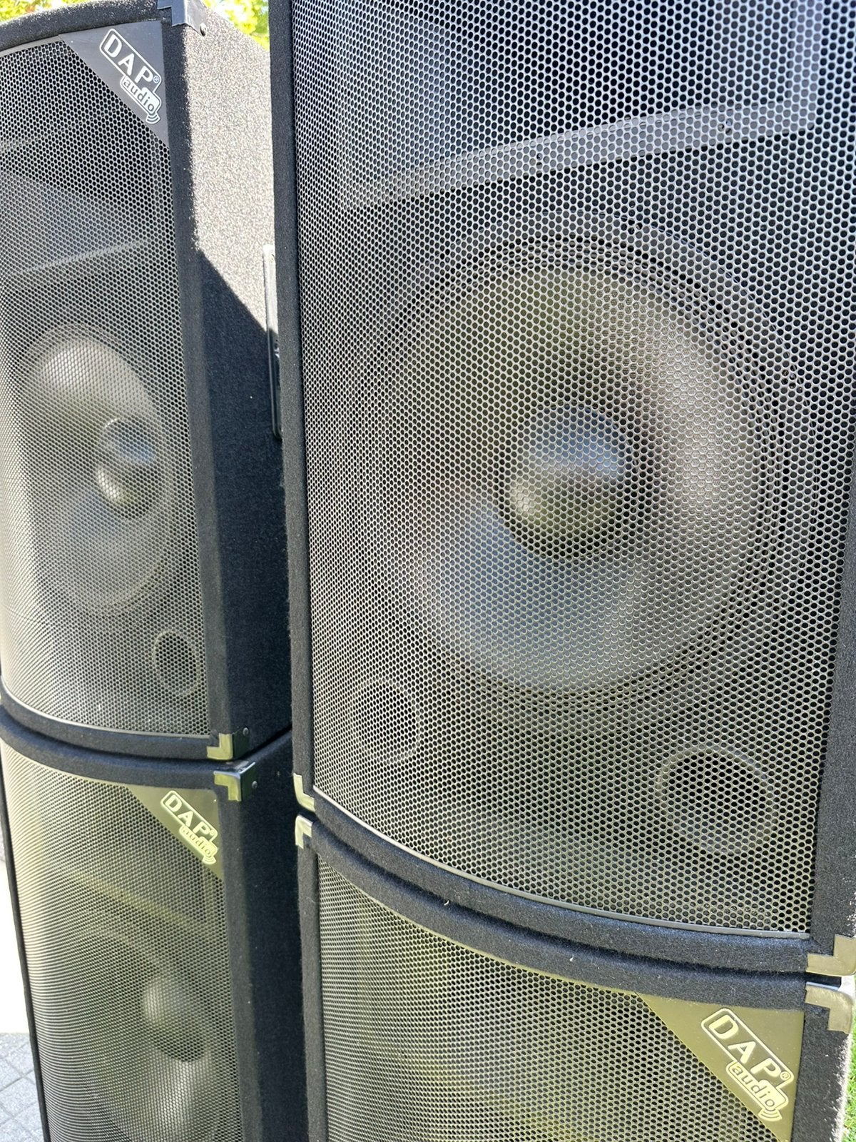 4x DAP MC-15 nieuwstaat, Zo goed als nieuw, 120 watt of meer, Front, Rear of Stereo speakers, Ophalen