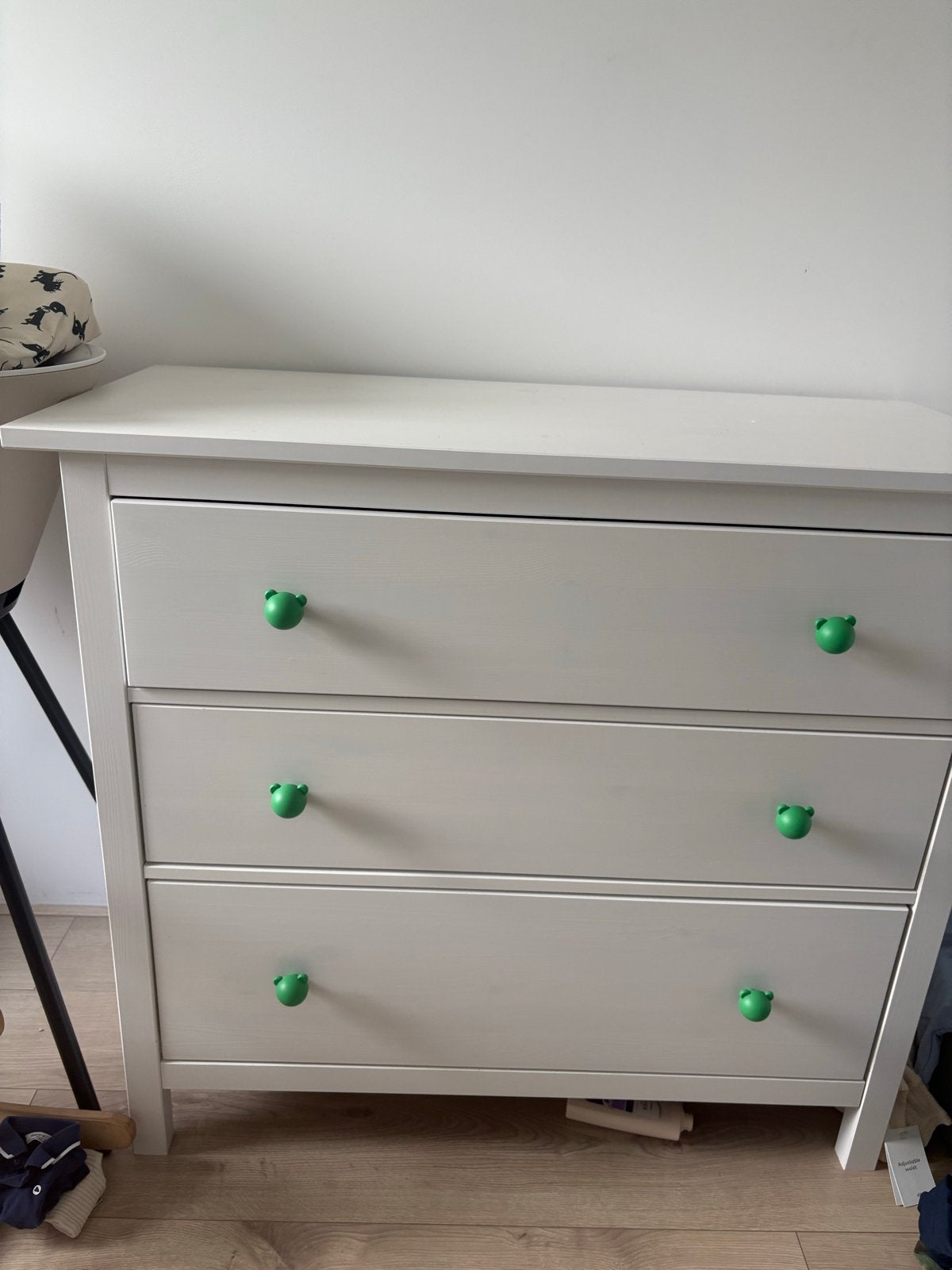 IKEA witte ladekast met 3 lades, Ophalen, Gebruikt, 50 tot 100 cm, 3 of 4 laden