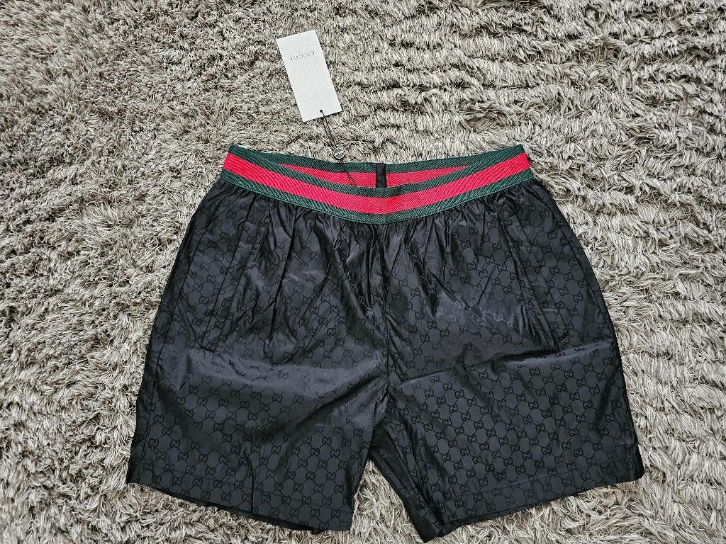 Gucci Shorts Zwart (Nieuw met kaartje!) maat M, Kleding | Heren, Badmode en Zwemkleding, Verzenden, Maat 48/50 (M), Zwart, Zwemshort