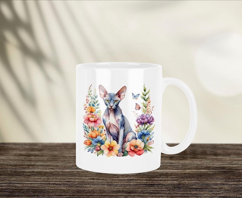 Sphynx Aquarel mok, Verzenden, Nieuw, Overige stijlen, Kop(pen) en/of Schotel(s)