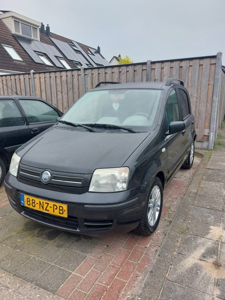 Fiat Panda 1.2 2004 Zwart, Auto's, Voorwielaandrijving, Stof, Panda, Zwart