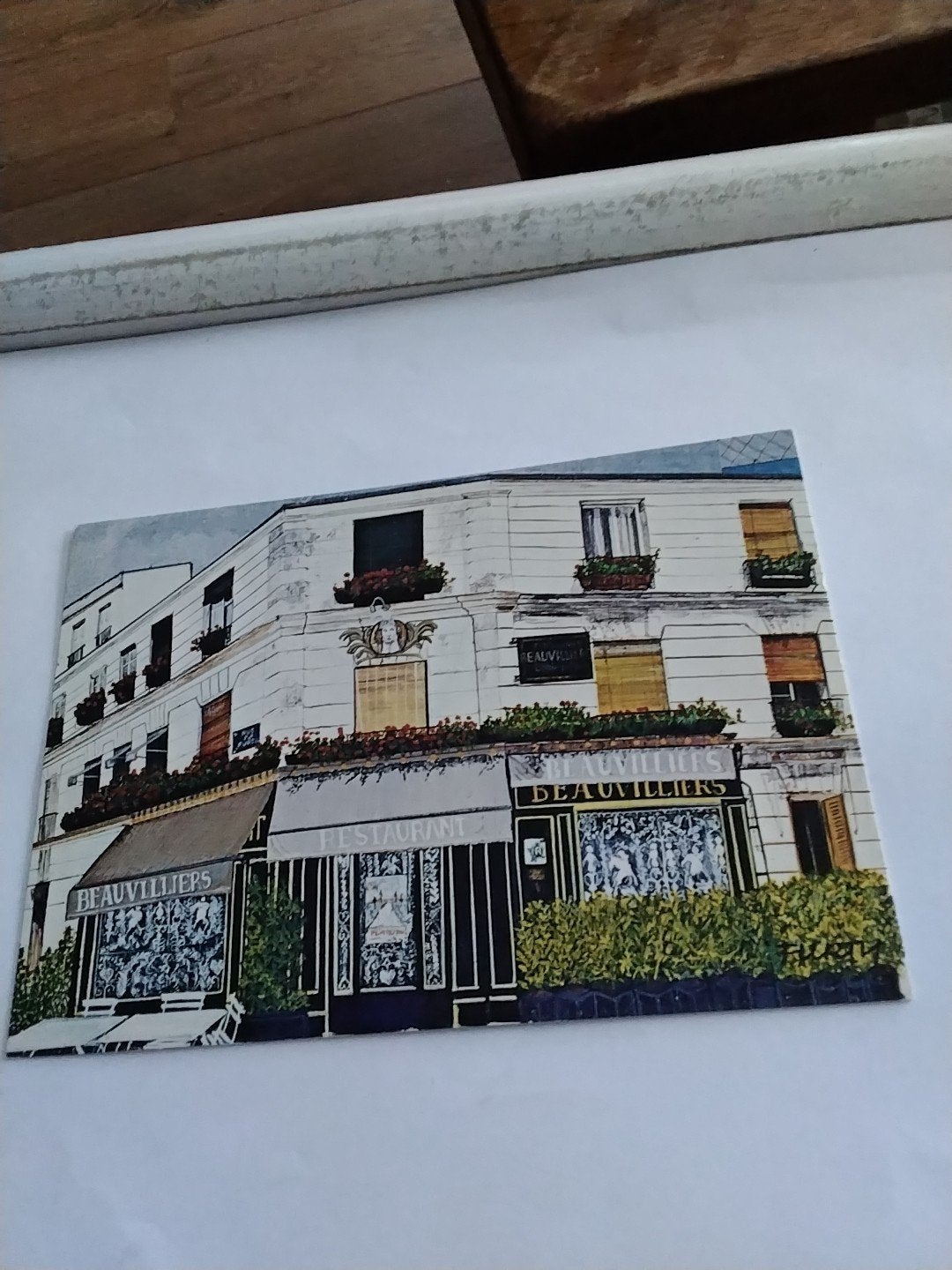Vintage Ansichtkaart Restaurant Beauvilliers Parijs, Ophalen of Verzenden, 1960 tot 1980, Ongelopen