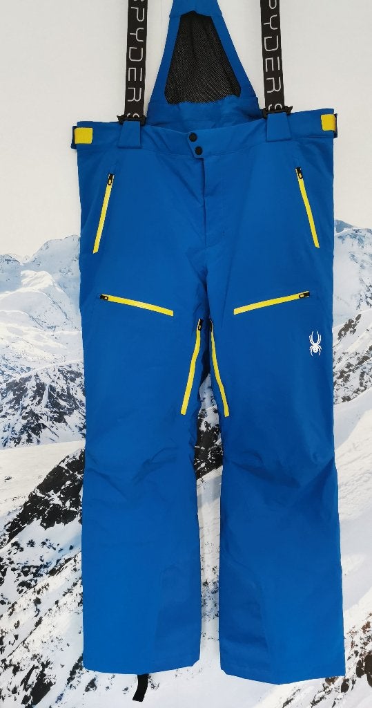 Spyder Skibroek, Dare GTX,  Blauw/Geel, / XXL/56, Broek, Maat 56/58 (XL), Ophalen of Verzenden, Zo goed als nieuw