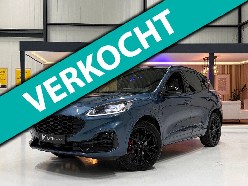 Ford Kuga 2.5 PHEV 225pk ST-Line X Black Ed. | Trekh. | Elek, Auto's, Ford, Gebruikt, 4 cilinders, Blauw, Bedrijf