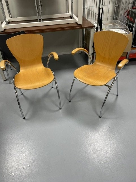 Kimball Bingo stoelen, Ophalen, Gebruikt, Hout, Twee