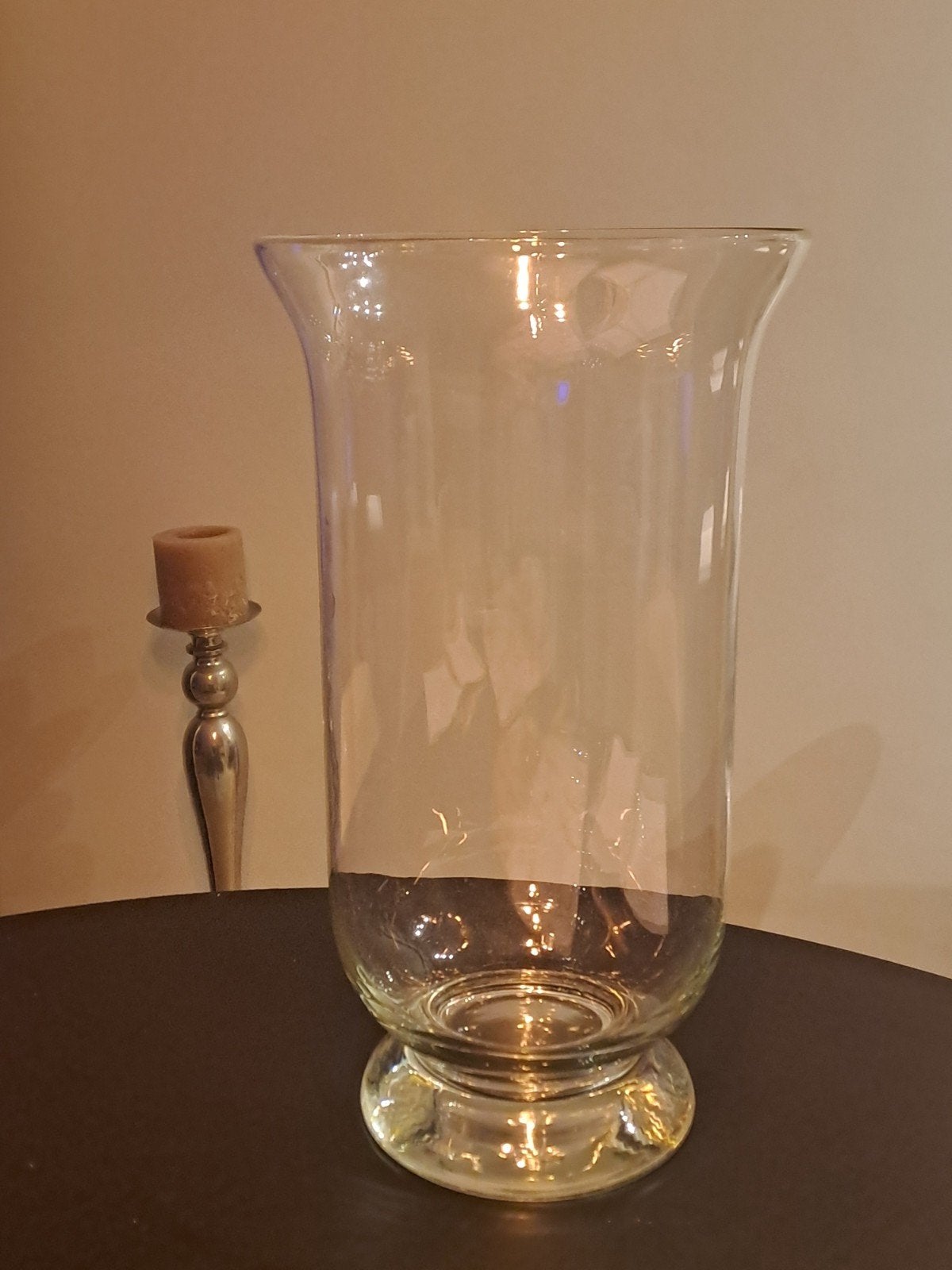 Te koop grote glazen vaas, Ophalen, Gebruikt, Op voet, Glas
