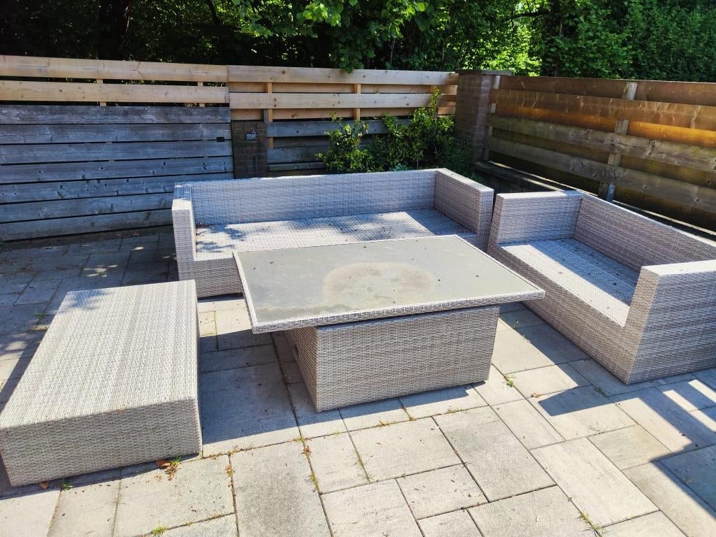 Lounge set, Tuin en Terras, Tuinsets en Loungesets, Ophalen, Kunststof, Gebruikt, Loungeset