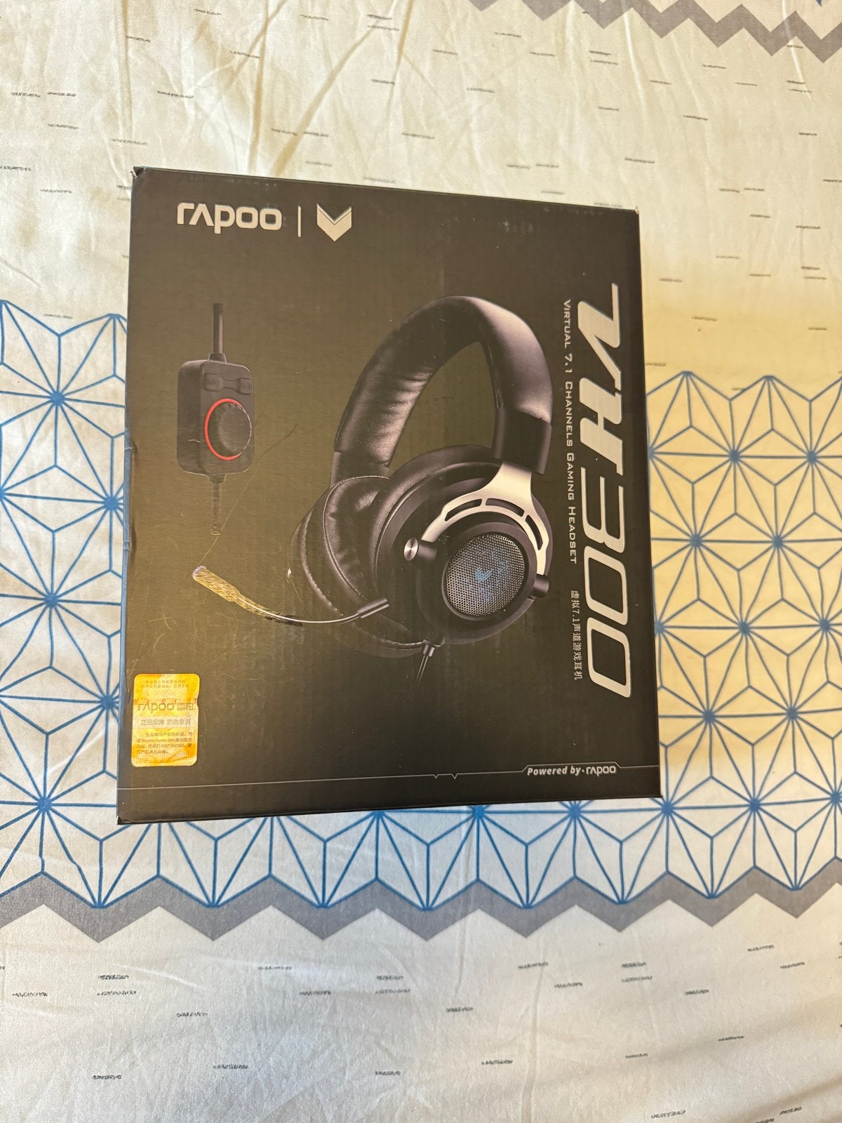 Rapoo VH300 Virtual 7.1 Gaming Headset - Zwart, Nieuw, Ophalen of Verzenden, Over-ear, Gaming headset
