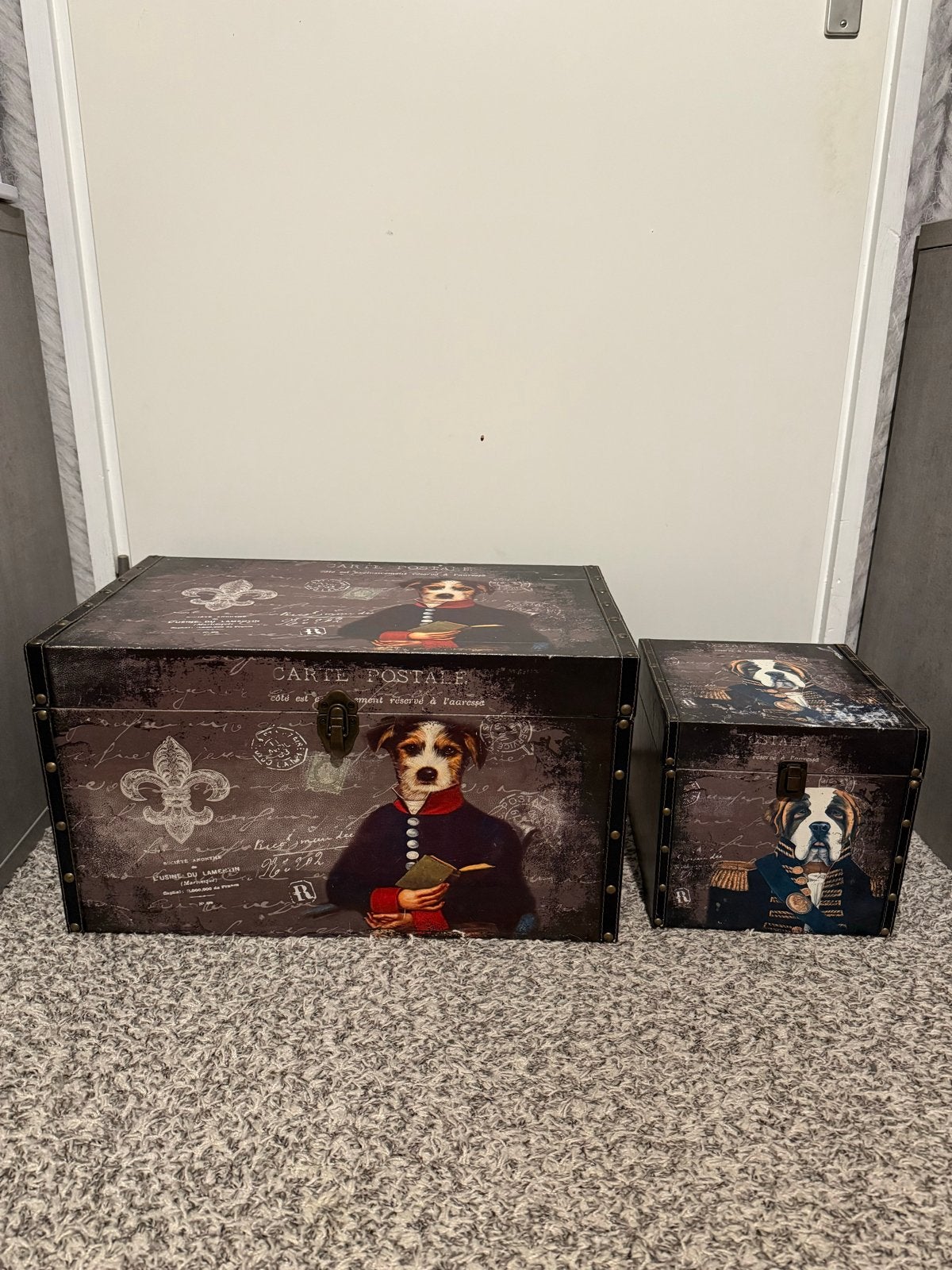 Opbergkisten - set van 2, Ophalen, Meerkleurig, Zo goed als nieuw, Vintage