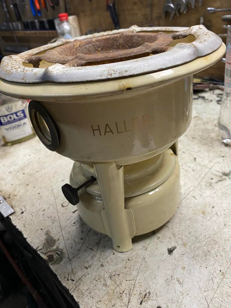 Vintage Haller Perpetum Oliestel Petroleum Kooktoestel, Ophalen of Verzenden