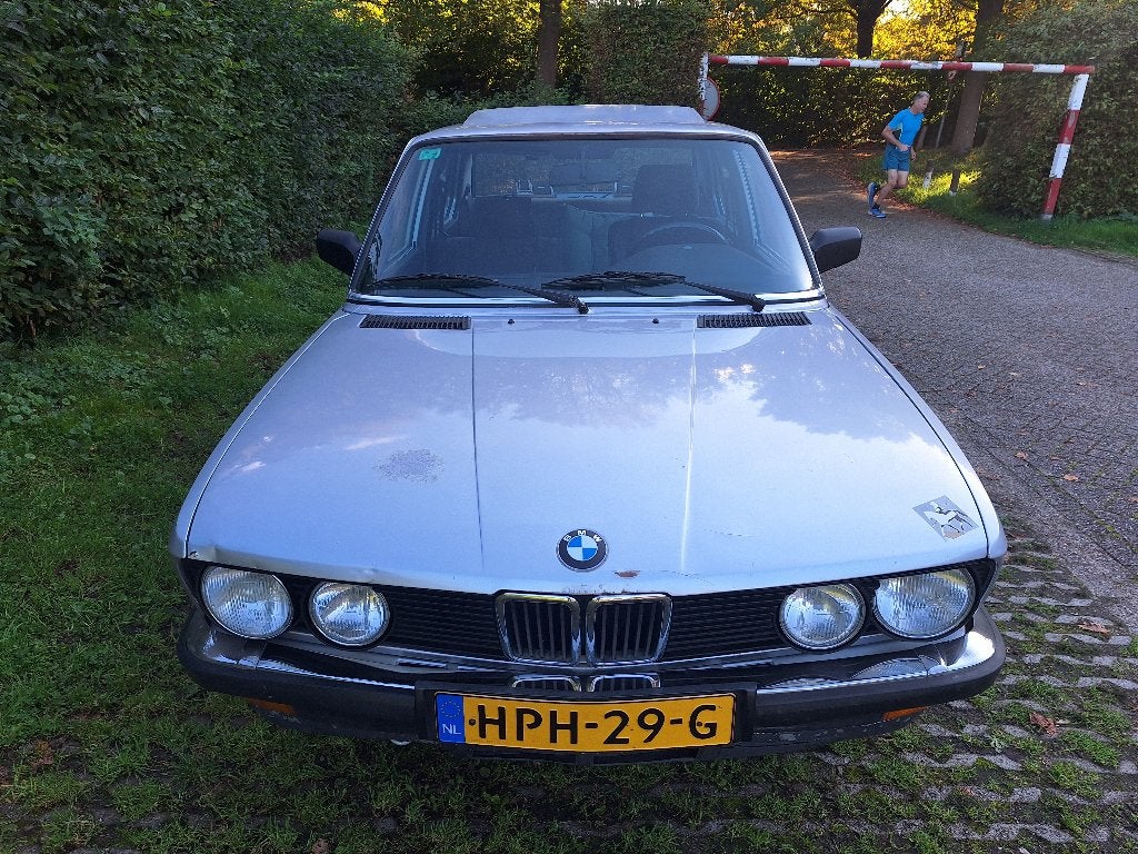 BMW 524TD E28 1985, Polaris silber, handgeschakeld, Auto's, Stof, 1200 kg, Overige kleuren, 115 pk