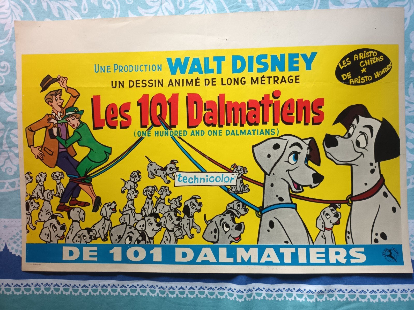 filmposter 101 dalmatiers, Verzamelen, Posters, Gebruikt, Rechthoekig Liggend, Ophalen of Verzenden, A1 t/m A3