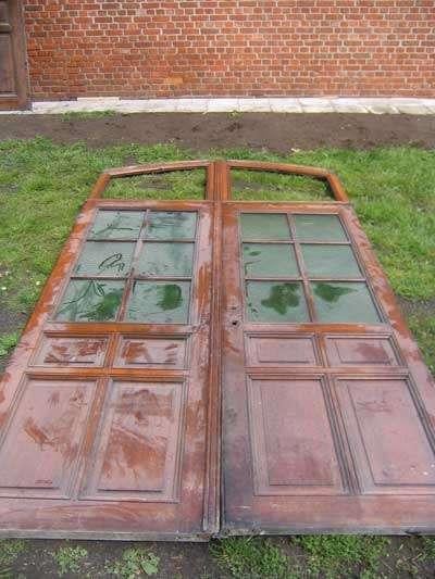 240hx167,5br Prachtige eiken dubbele deur evt met bovenlicht, Ophalen