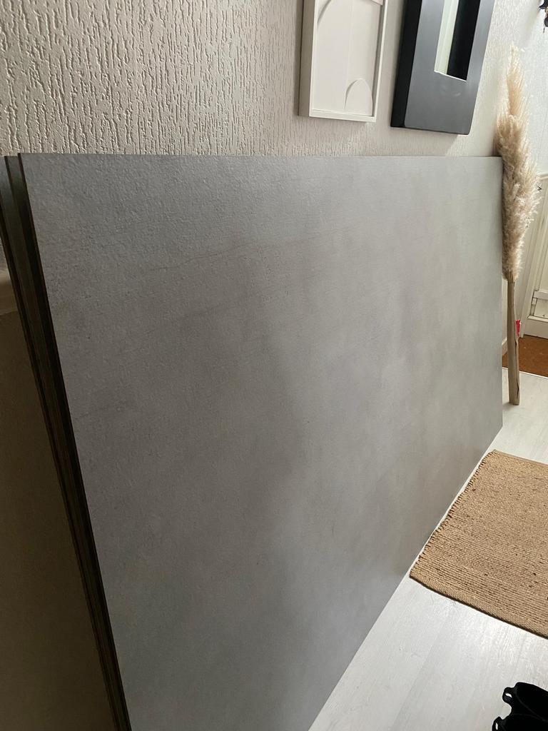 4 nieuwe Wandpanelen douche/toilet betonlook 225x122x0,6, Doe-het-zelf en Verbouw, Platen en Panelen, Nieuw, 50 tot 100 mm, Ophalen