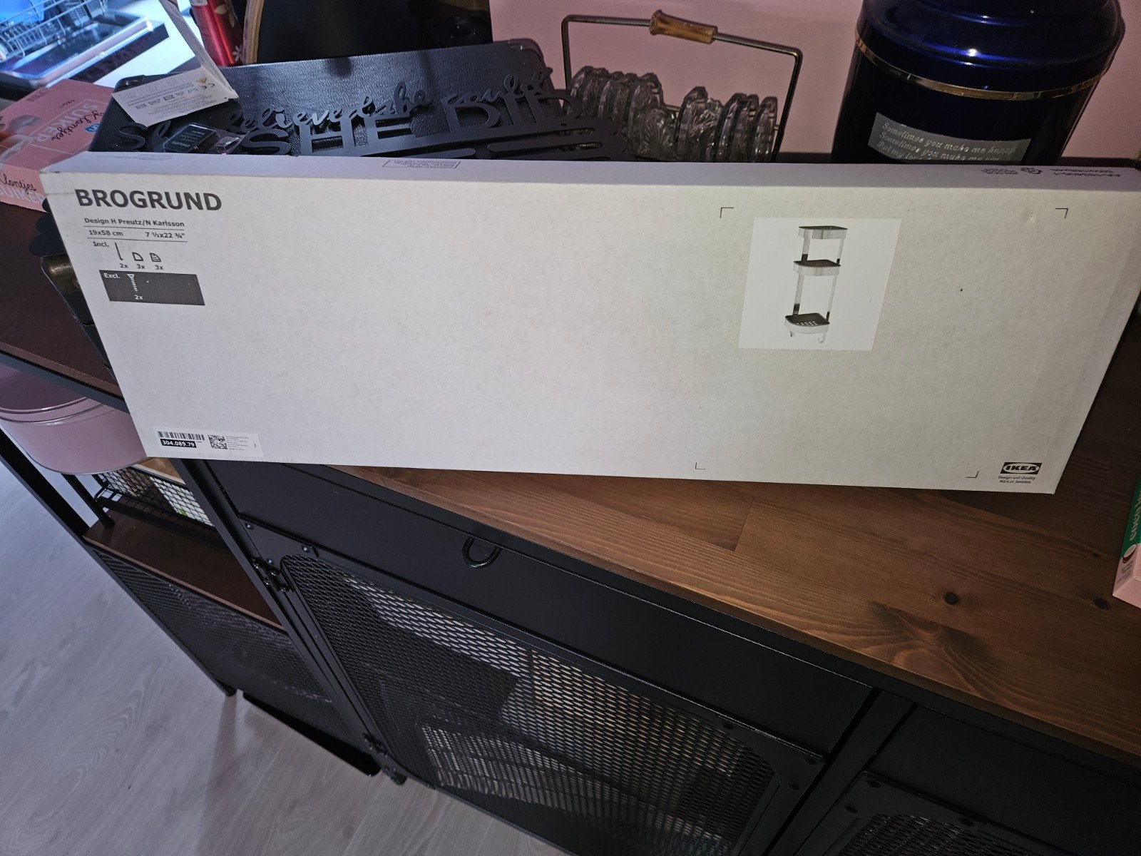 Badkamer rekje van Ikea, Ophalen, Nieuw, Wit