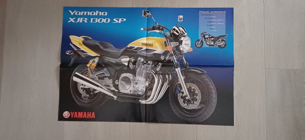 Poster Yamaha XJR 1300 SP en Fazer 600, Motoren, Ophalen of Verzenden, Yamaha