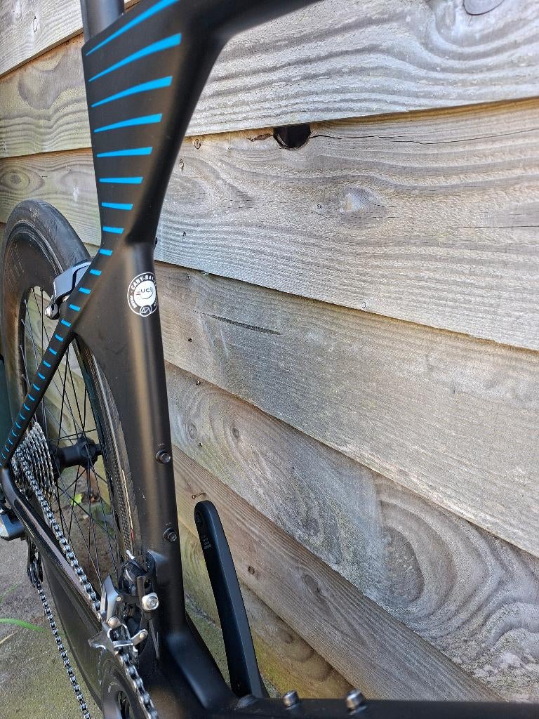 Tijdrit fiets, 28 inch, Carbon, Heren, Zo goed als nieuw