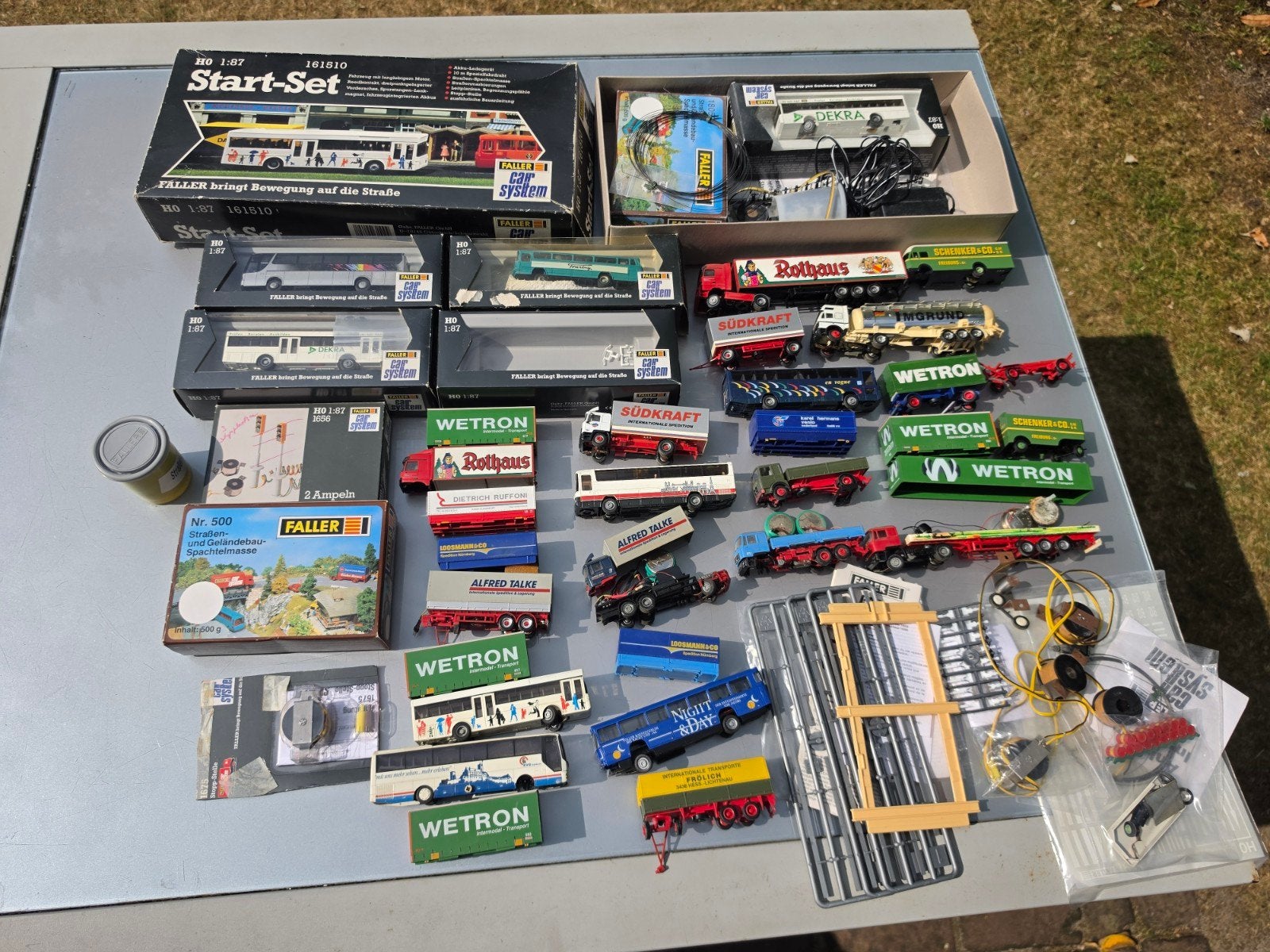 Verzameling Faller h0 racebaan Car System vrachtwagen 1:87, Overige merken, Ophalen of Verzenden, Elektrisch, Racebaan