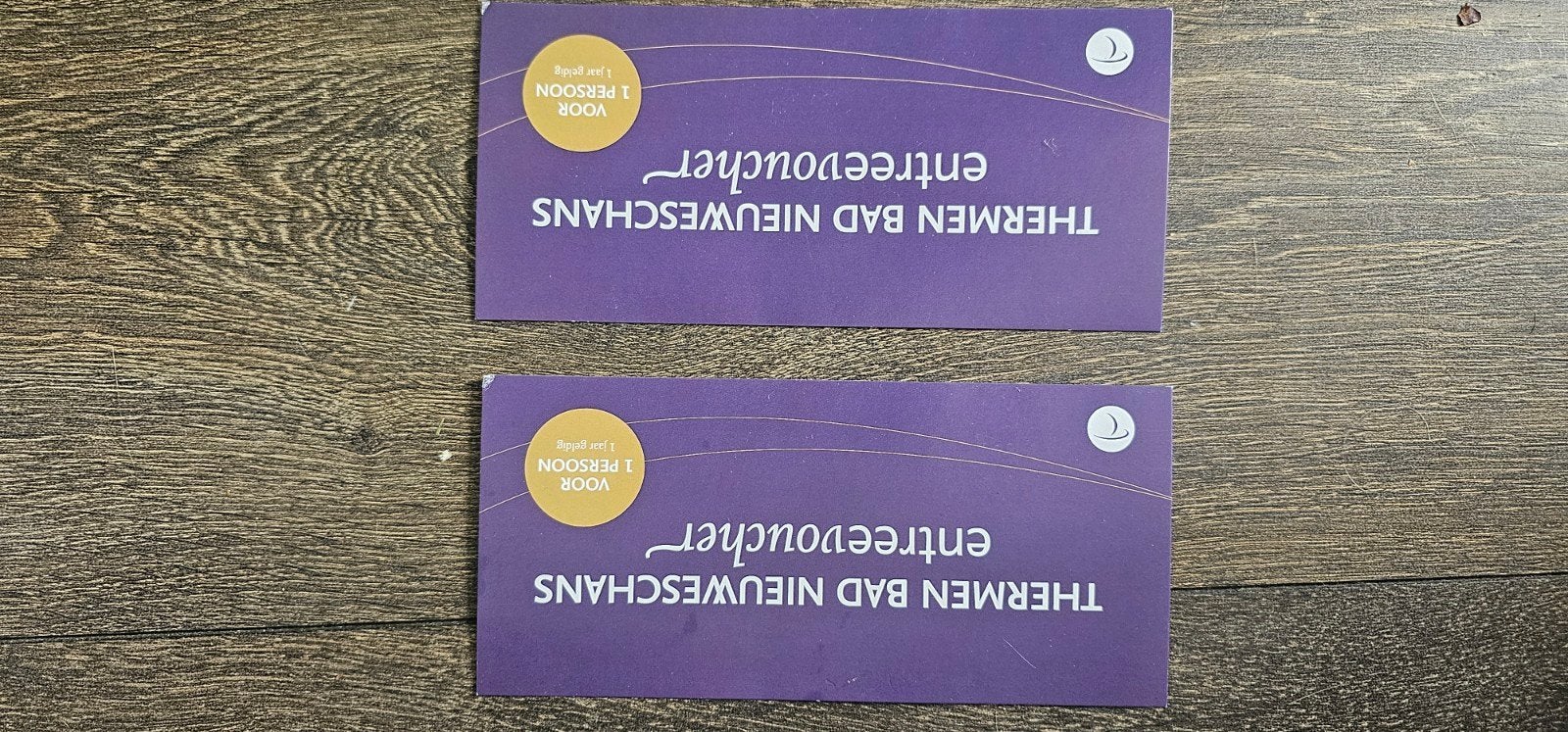 2 entreekaarten Sauna Bad Nieuweschans, Tickets en Kaartjes, Twee personen, Trein, Algemeen kaartje