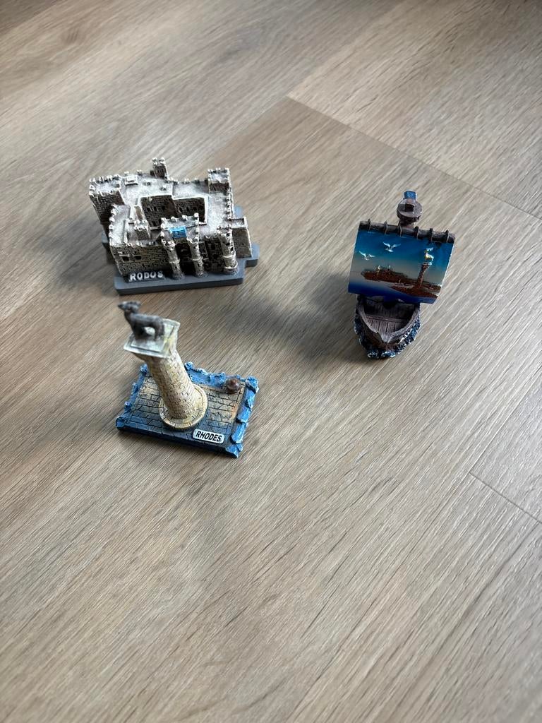 Rhodos Souvenirs - Kasteel, Schip & Kolossus, Ophalen of Verzenden, Zo goed als nieuw