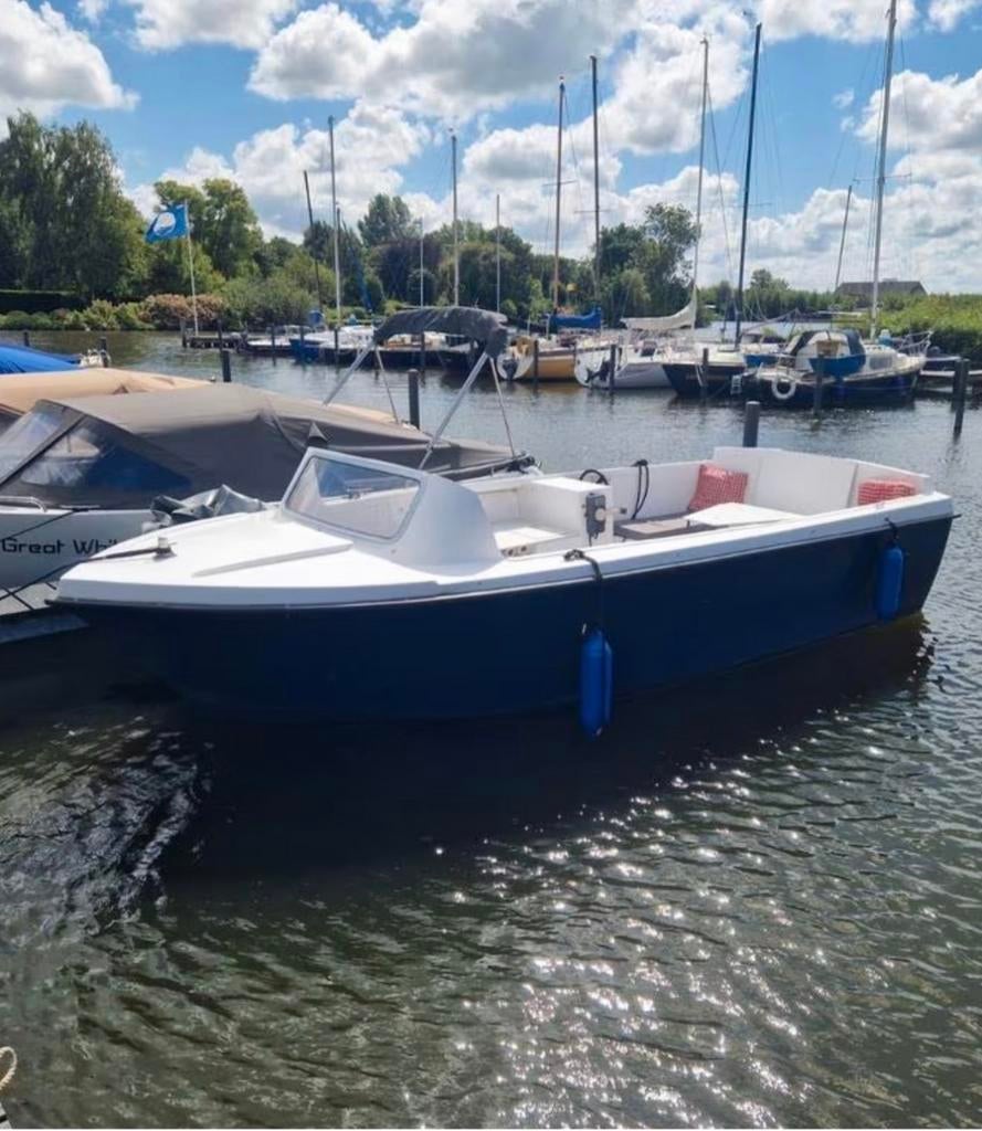 Waterland 600 Sloep + trailer, Watersport en Boten, Ophalen, Gebruikt, Tot 6 meter, Polyester