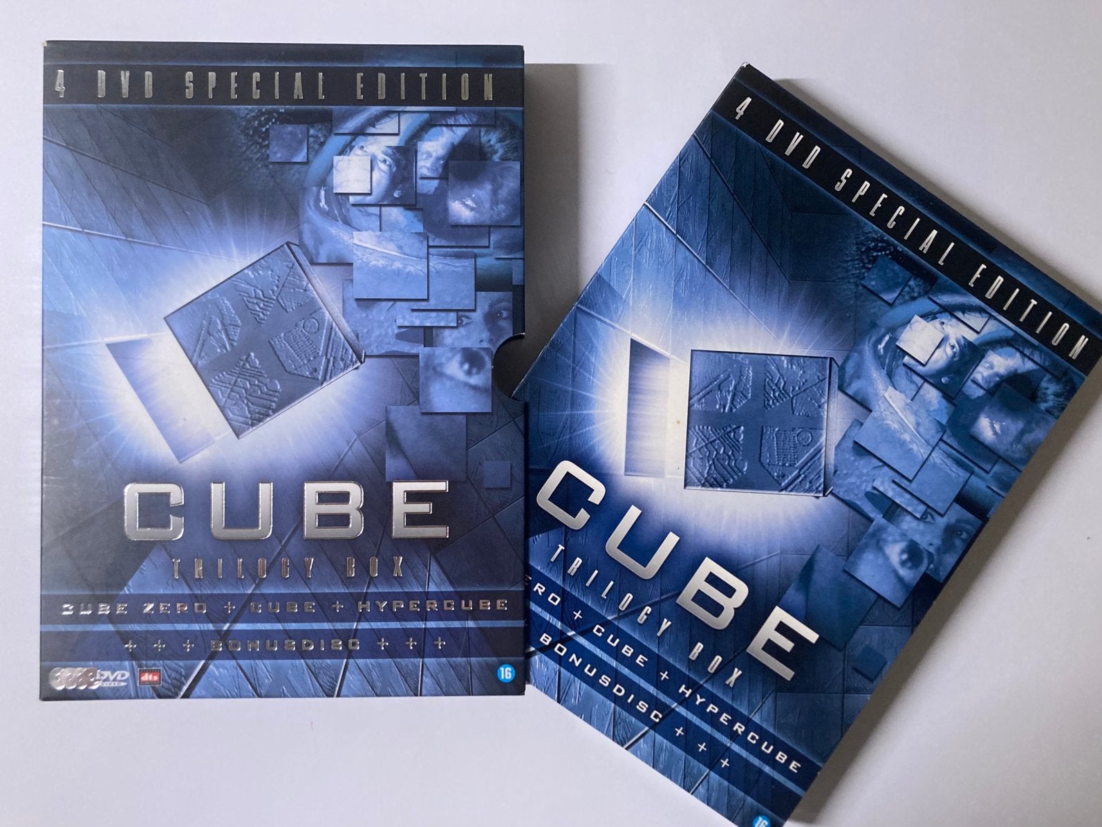 Cube Trilogy Box, 2005 / 4x DVD boxset / 3 films, 1997-2004, Vanaf 16 jaar, Ophalen of Verzenden, Zo goed als nieuw, Science Fiction