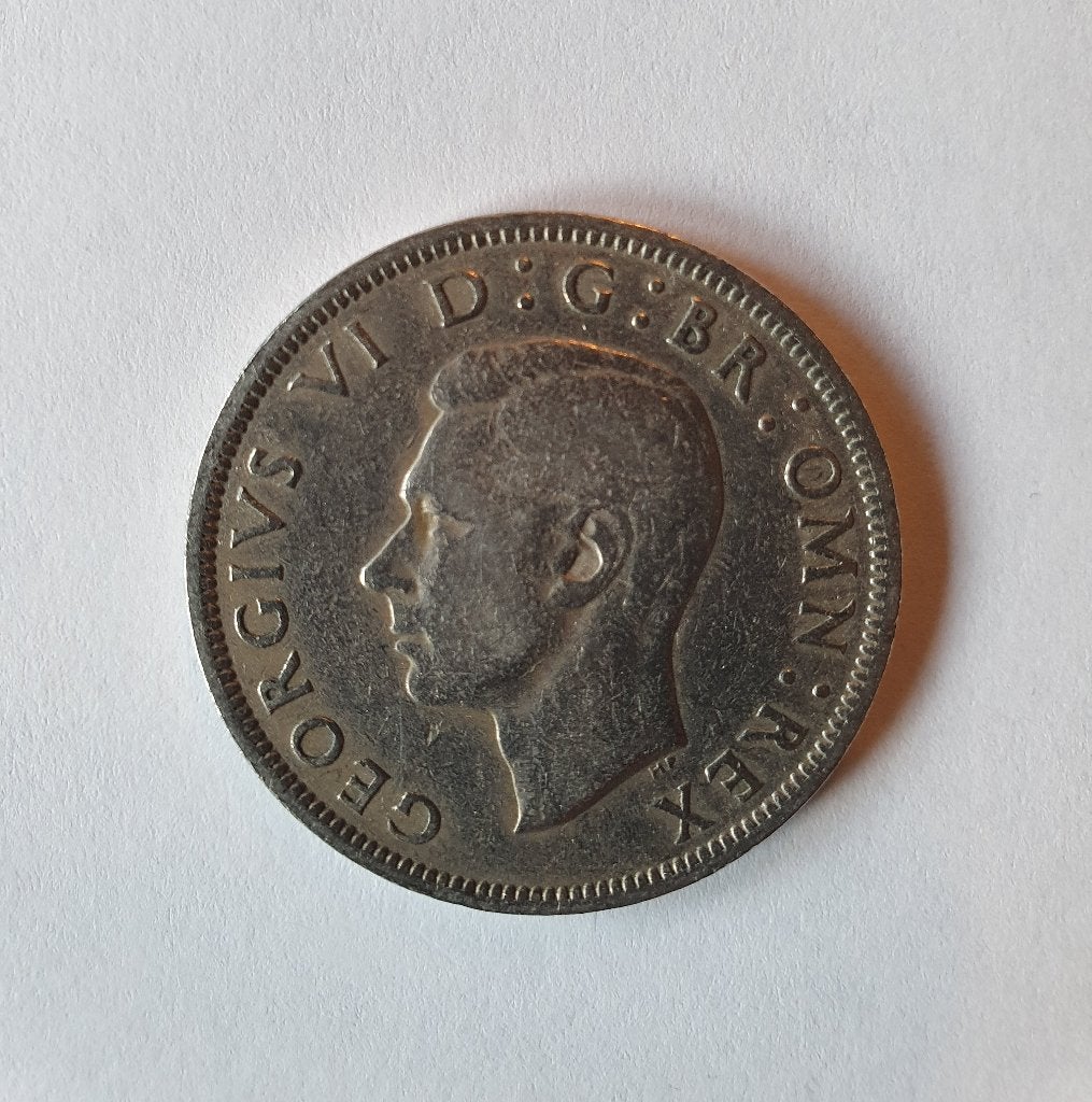 UK Half Crown 1949, Postzegels en Munten, Ophalen of Verzenden, Overige landen, Losse munt