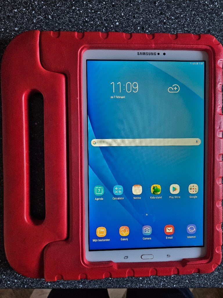 Samsung Galaxy Tab A SM-T580 tablet met bumperhoes zgan, Computers en Software, Android Tablets, 10 inch, Uitbreidbaar geheugen