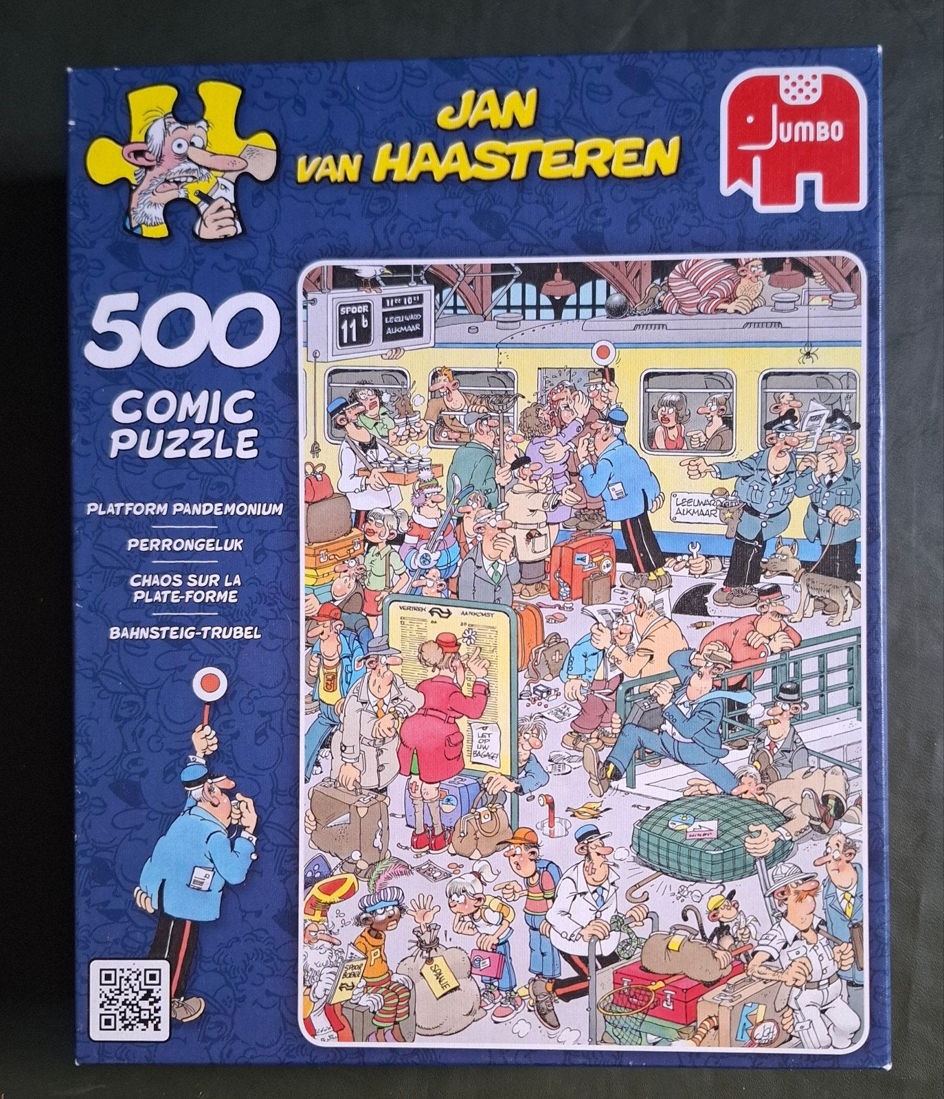 Jan van Haasteren Puzzel 500 stukjes - Sanquin Bloedbank, Ophalen of Verzenden, 500 t/m 1500 stukjes, Zo goed als nieuw, Legpuzzel