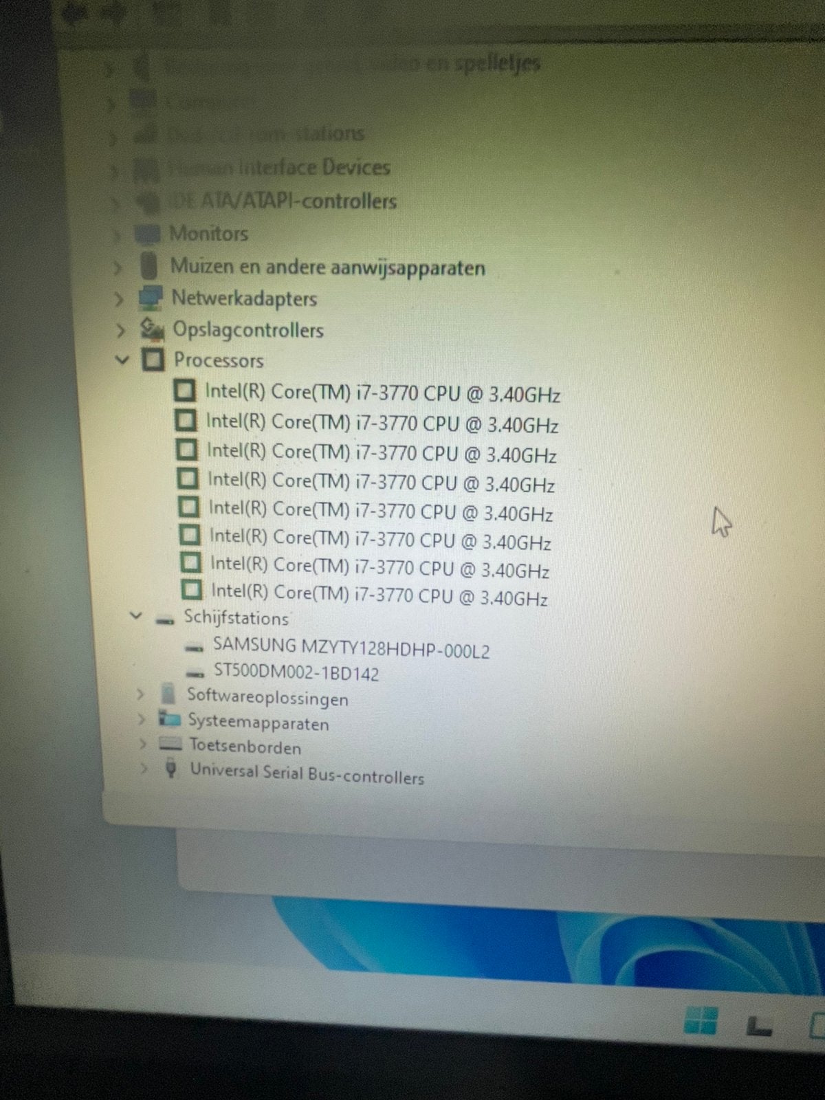 HP i7 desktop HP PRO3500 serie., Ophalen, 15 inch, 8 GB, Zo goed als nieuw