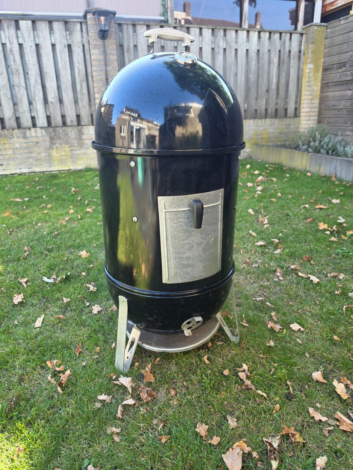Weber Smokey Mountain Cooker Smoker 47cm, Tuin en Terras, Ophalen, Gebruikt, Weber