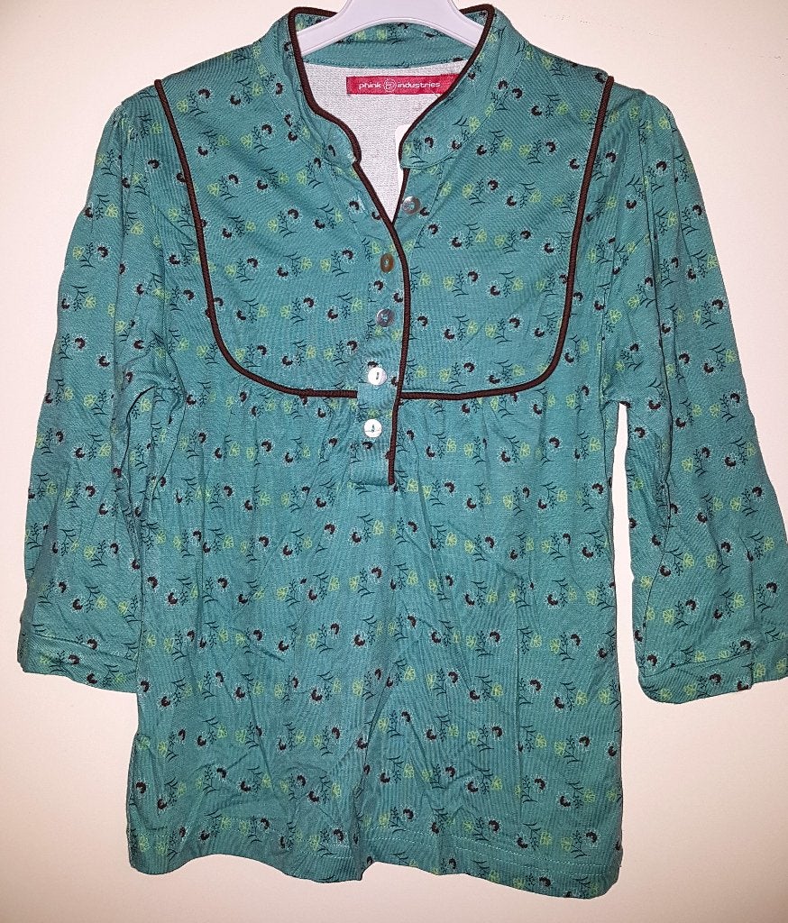 Groen shirt Phink Industries maat 140 NIEUW (6801) a, Kinderen en Baby's, Kinderkleding | Maat 140, Phink Industries, Meisje, Nieuw