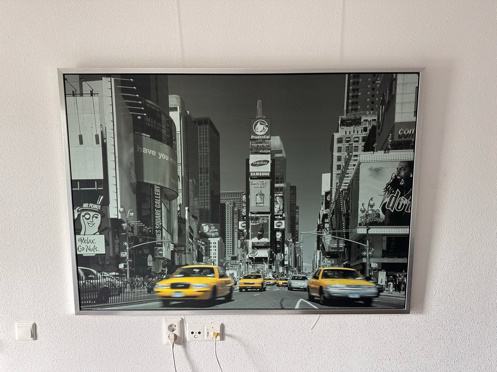 Grote Times Square New York Print - 140x100 cm, Huis en Inrichting, Ophalen, Gebruikt, 125 cm of meer, Print