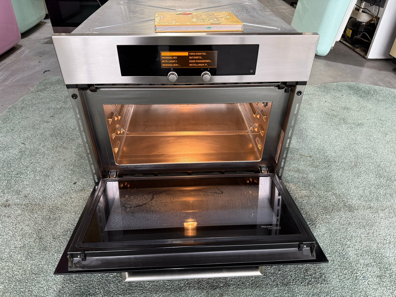 Miele H4060BM Inbouw Combi-oven - Zo goed als nieuw, Witgoed en Apparatuur, Ovens, De laan 8, 45 tot 50 cm, Hete lucht, 60 cm of meer