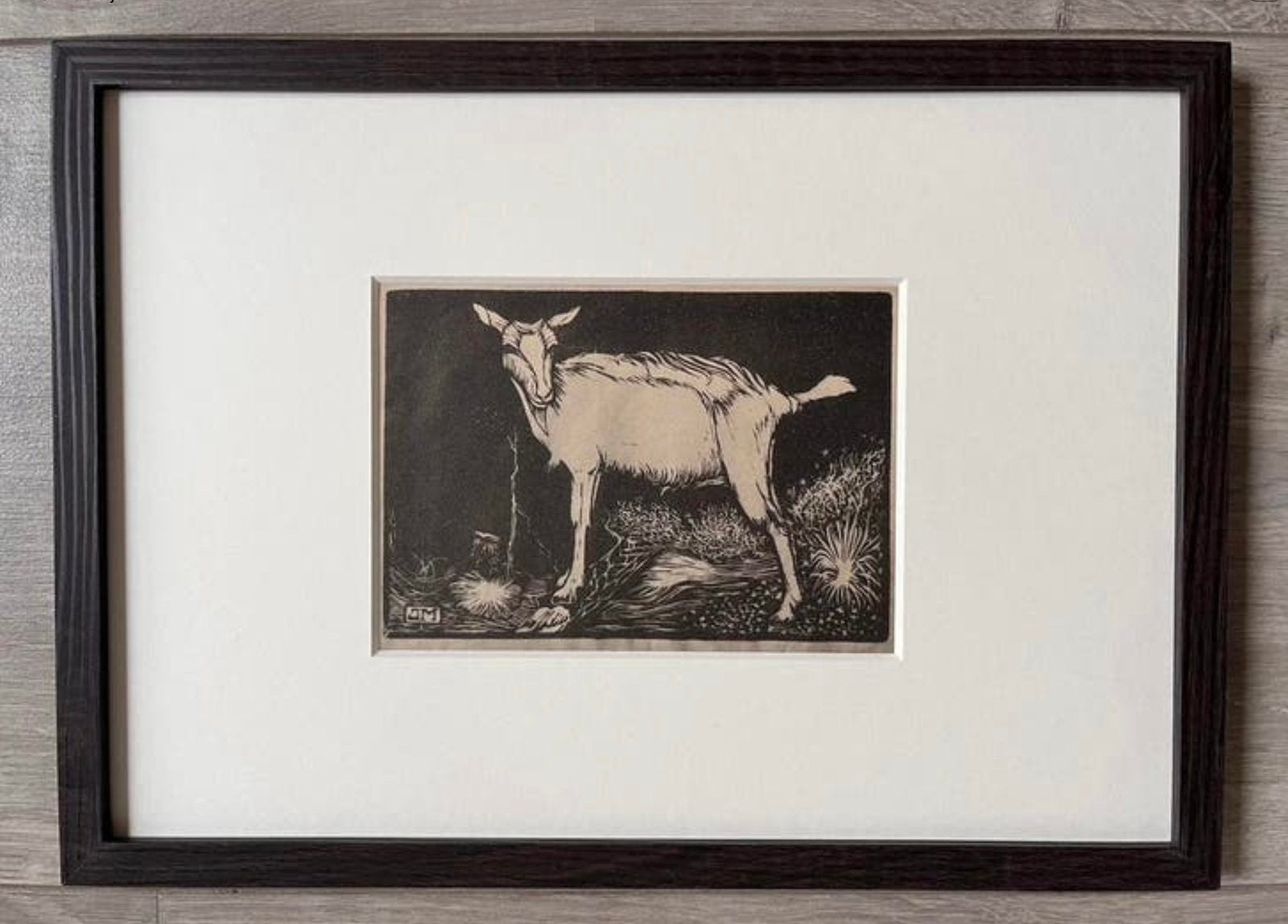 Jan Mankes 1889-1920 / Originele Heliogravure Geit 1923, Antiek en Kunst, Ophalen of Verzenden, Gravure, 32 cm, Origineel