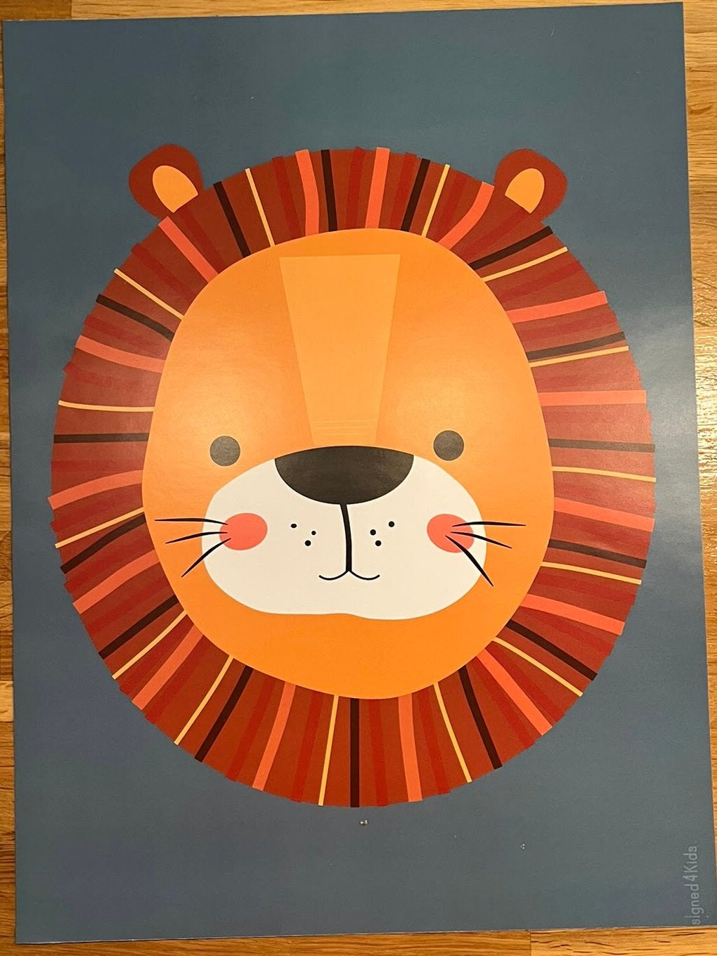 Poster leeuw (A3), Ophalen of Verzenden, Zo goed als nieuw, Wanddecoratie