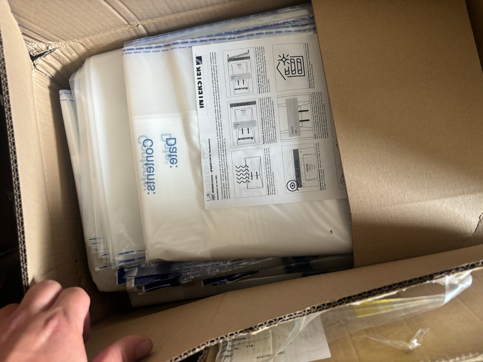 Interster Dustcovers 595x750 mm - 400 stuks mediache sealbag, Ophalen of Verzenden, Nieuw