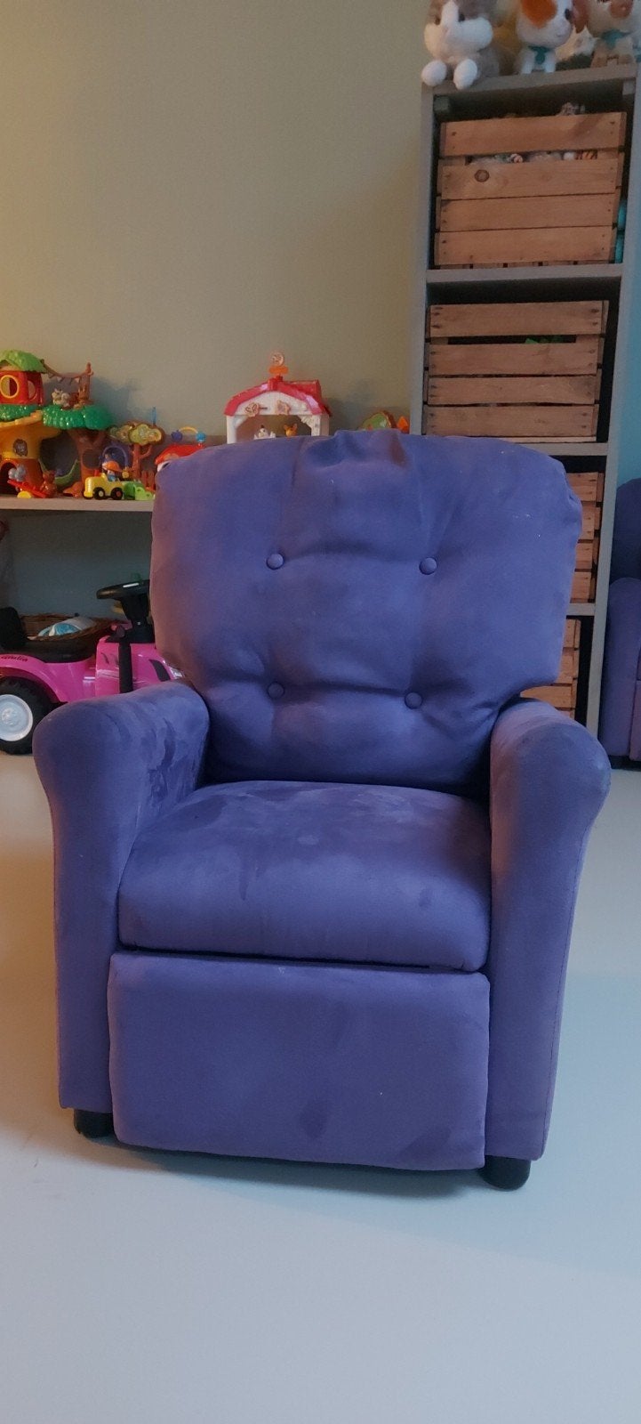 Comfortabele kinderfauteuil - paars, Ophalen, Gebruikt, Stoel