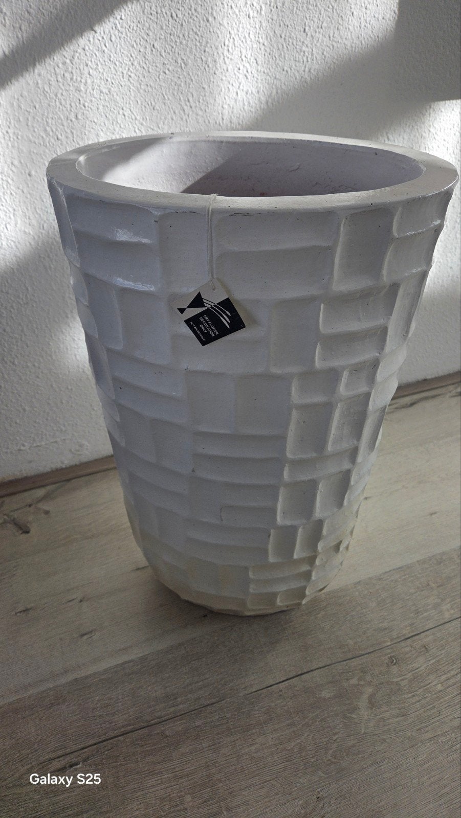 Grote aardewerken bloempot – 54 cm hoog – nieuw, Overige vormen, Aardewerk, 40 tot 70 cm, Ophalen