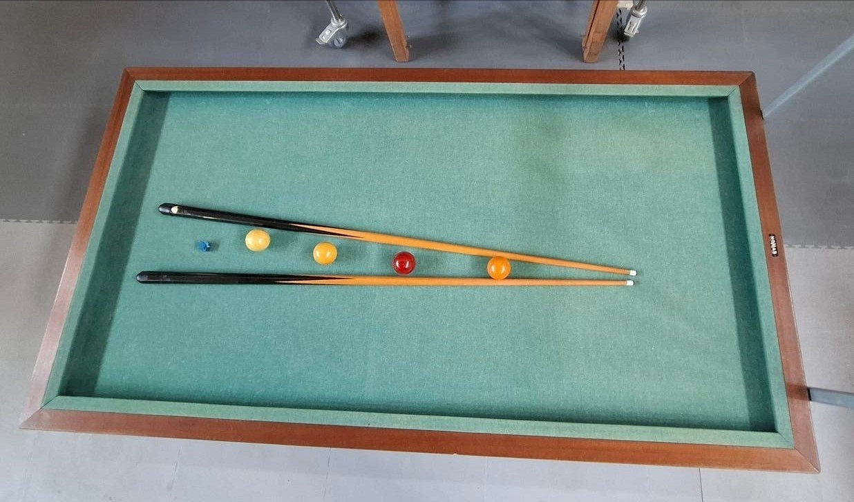Homas Biljarttafel 175x95 cm - Inclusief keuen en ballen, Ophalen, Gebruikt, Biljarttafel