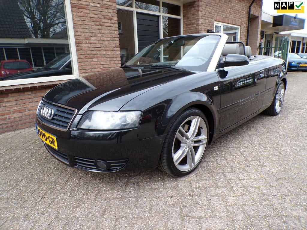Audi A4 Cabriolet 1.8 Turbo Pro Line Autmaat / leder / Navi, Auto's, Audi, Gebruikt, 4 cilinders, Cabriolet, 4 stoelen