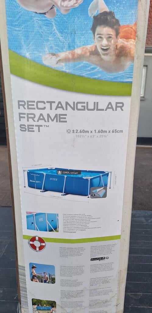 Intex Rectangular Frame Zwembad - 1 seizoen gebruikt, Ophalen