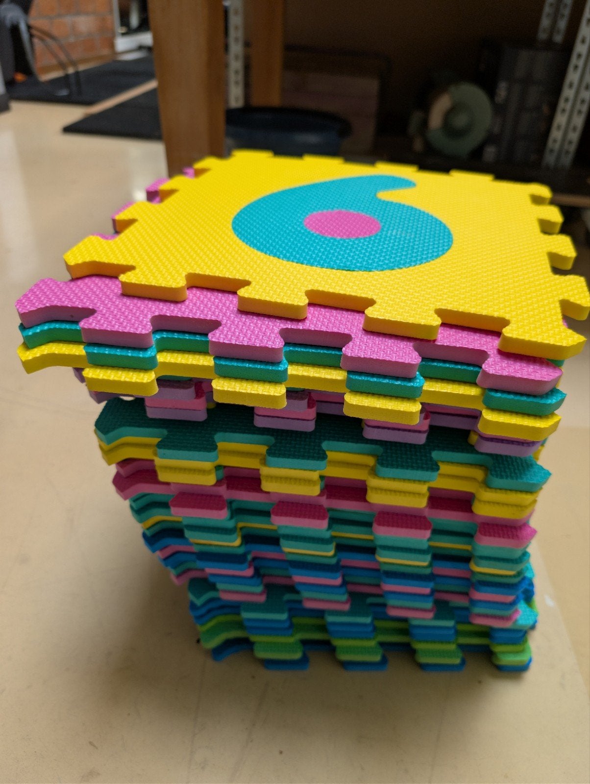 Speeltegels/speelmat/puzzelmat, Kinderen en Baby's, Ophalen, Gebruikt