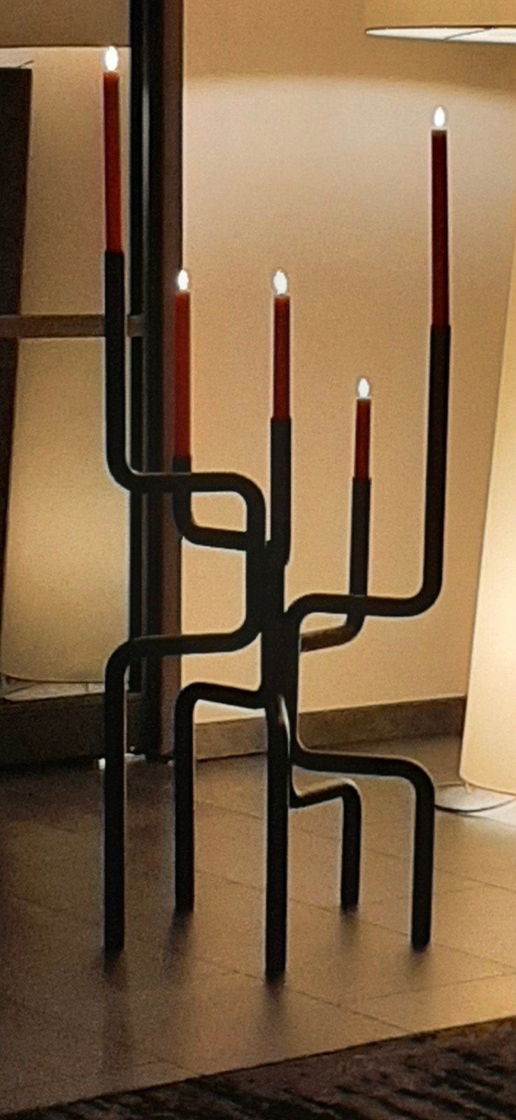 Walk of Flame Kandelaar - Modern Design, Ophalen, Zo goed als nieuw, Metaal, Kandelaar