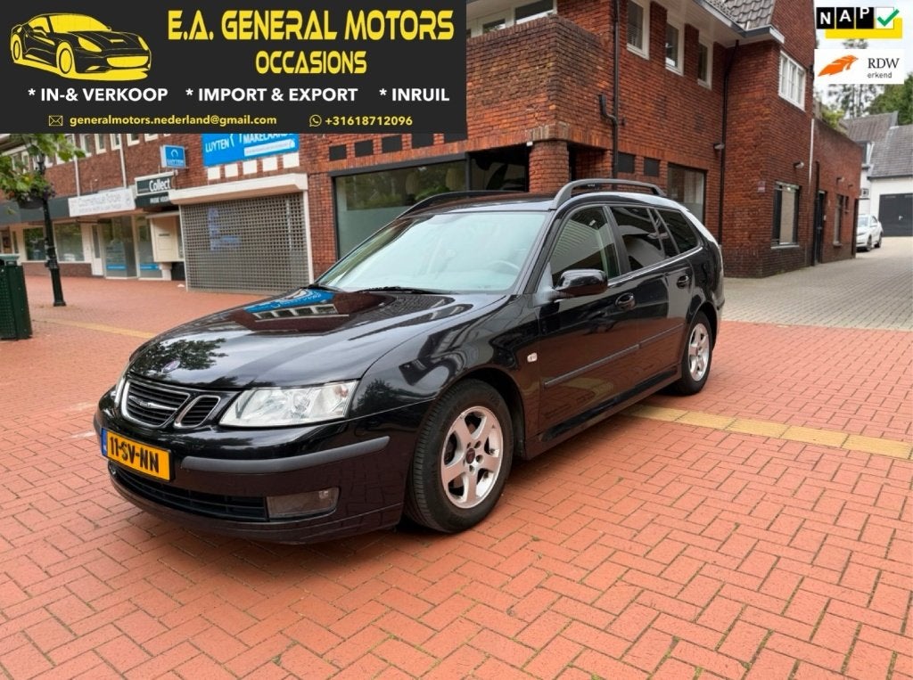 Saab 9-3 1.8 T Sport Estate AUT 2006 | Onderhouden, Auto's, Saab, Bedrijf, Saab 9-3, ABS, Airbags, Airconditioning, Alarm, Automatische klimaatregeling
