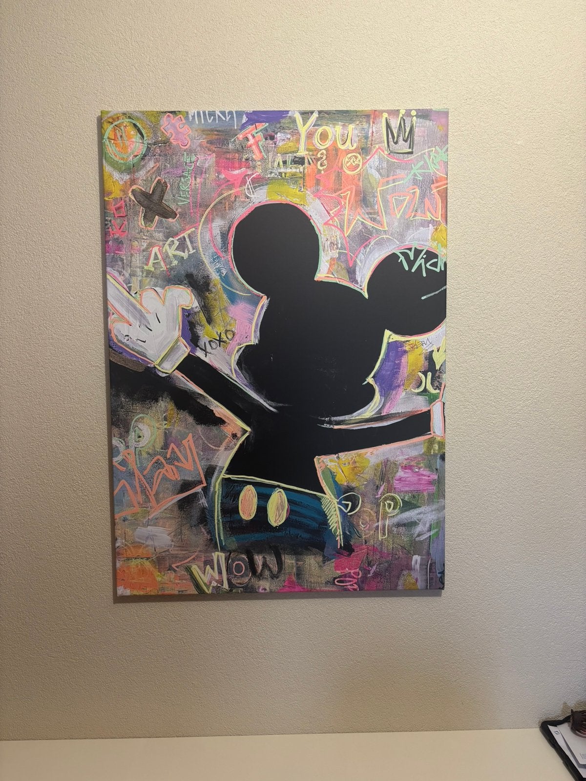Canvas Mickey Mouse, Huis en Inrichting, Ophalen, Nieuw