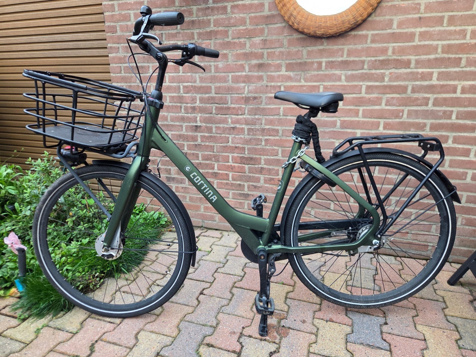 Cortina fiets met mand en bagagedrager, 53 tot 56 cm, Velgrem, Versnellingen, Zo goed als nieuw