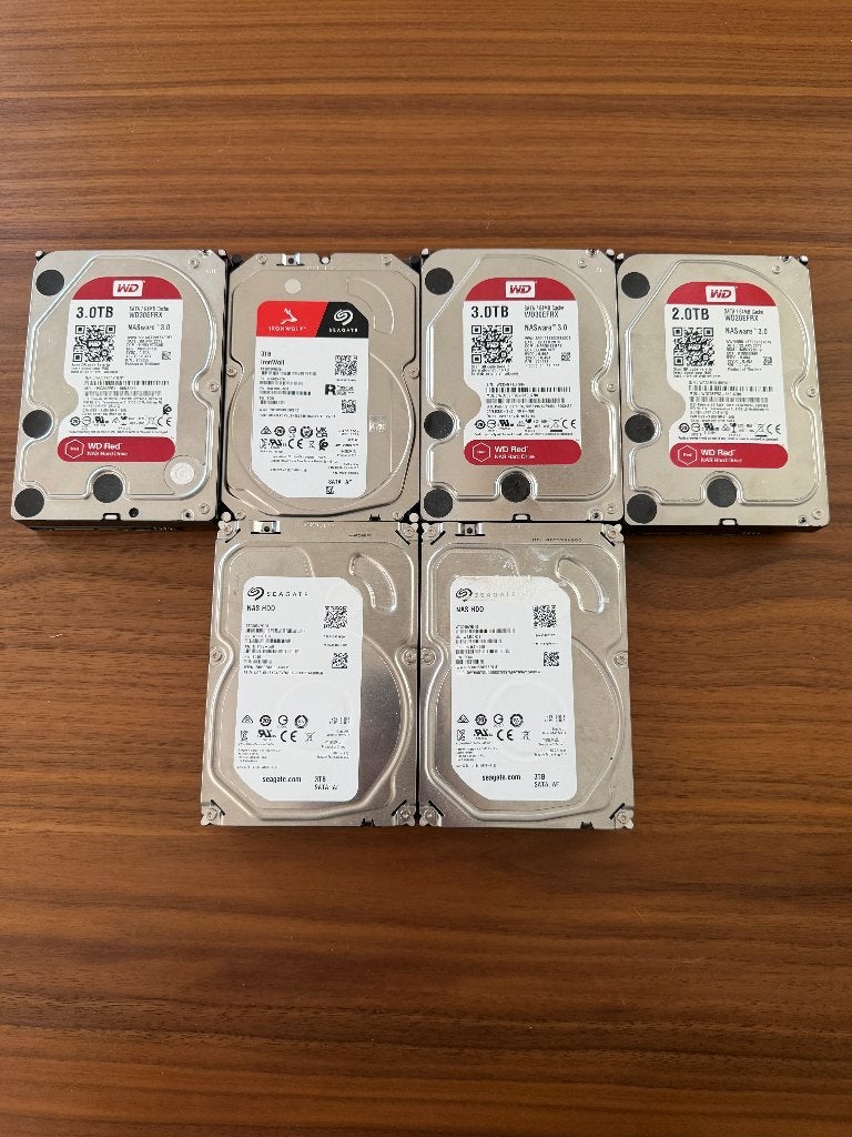 6 Verschillende Harde schijven 2 en 3TB, Computers en Software, Harde schijven, Intern, Gebruikt, Desktop, 3TB