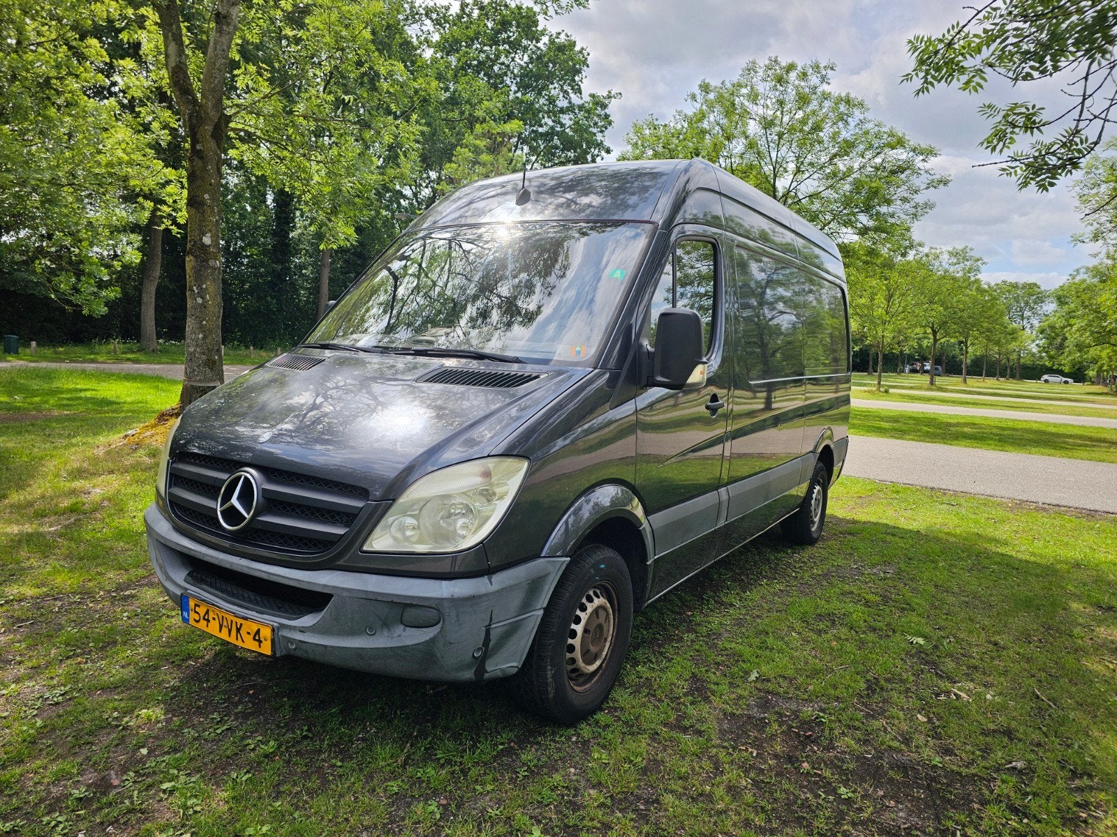 Mercedes-Benz Sprinter 311 CDI 2008, Auto's, Bestelauto's, Automaat, Zwart, 4 cilinders, Diesel