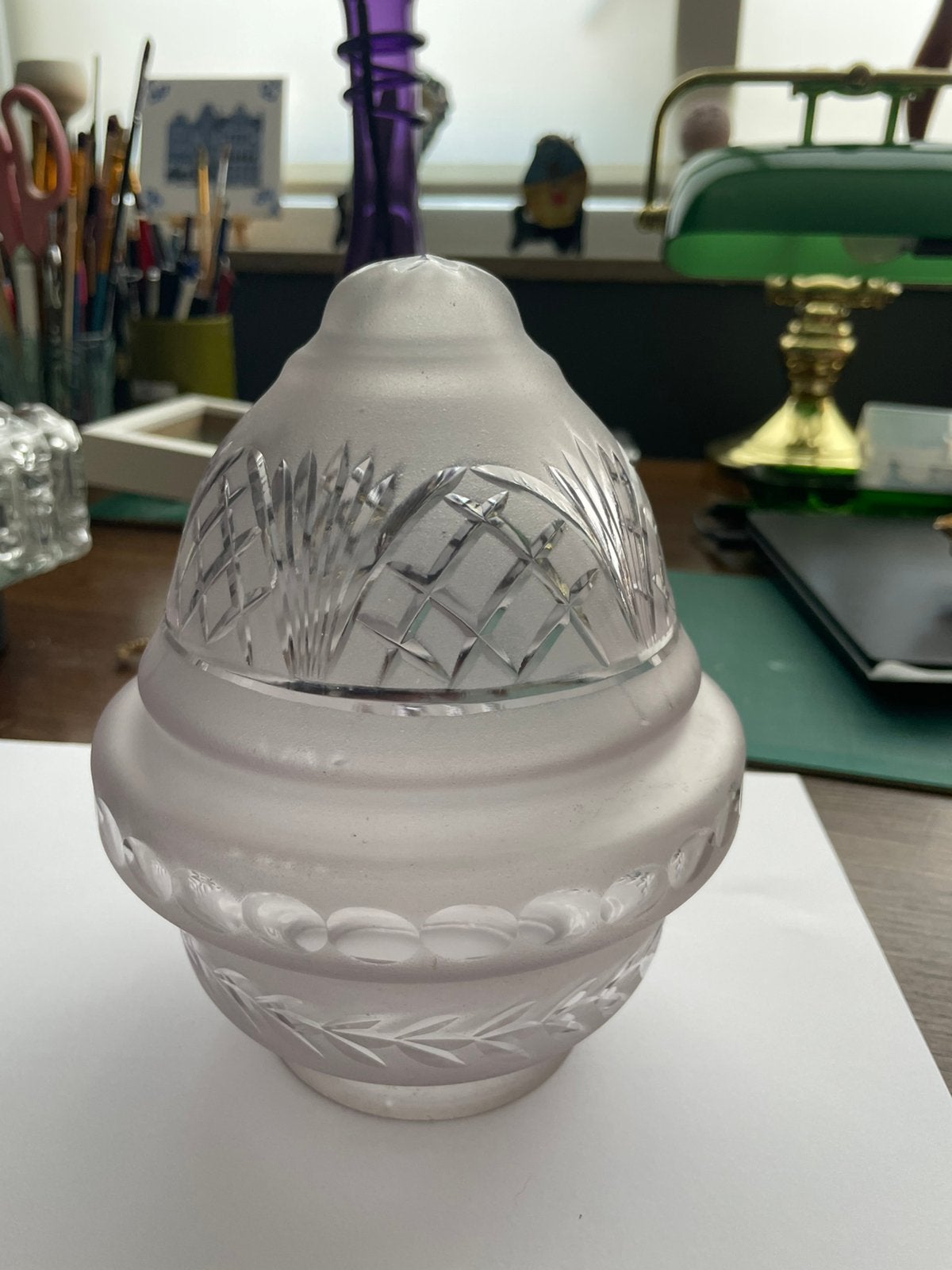 Lampenkapje glas, Huis en Inrichting, Verzenden, Zo goed als nieuw, Glas